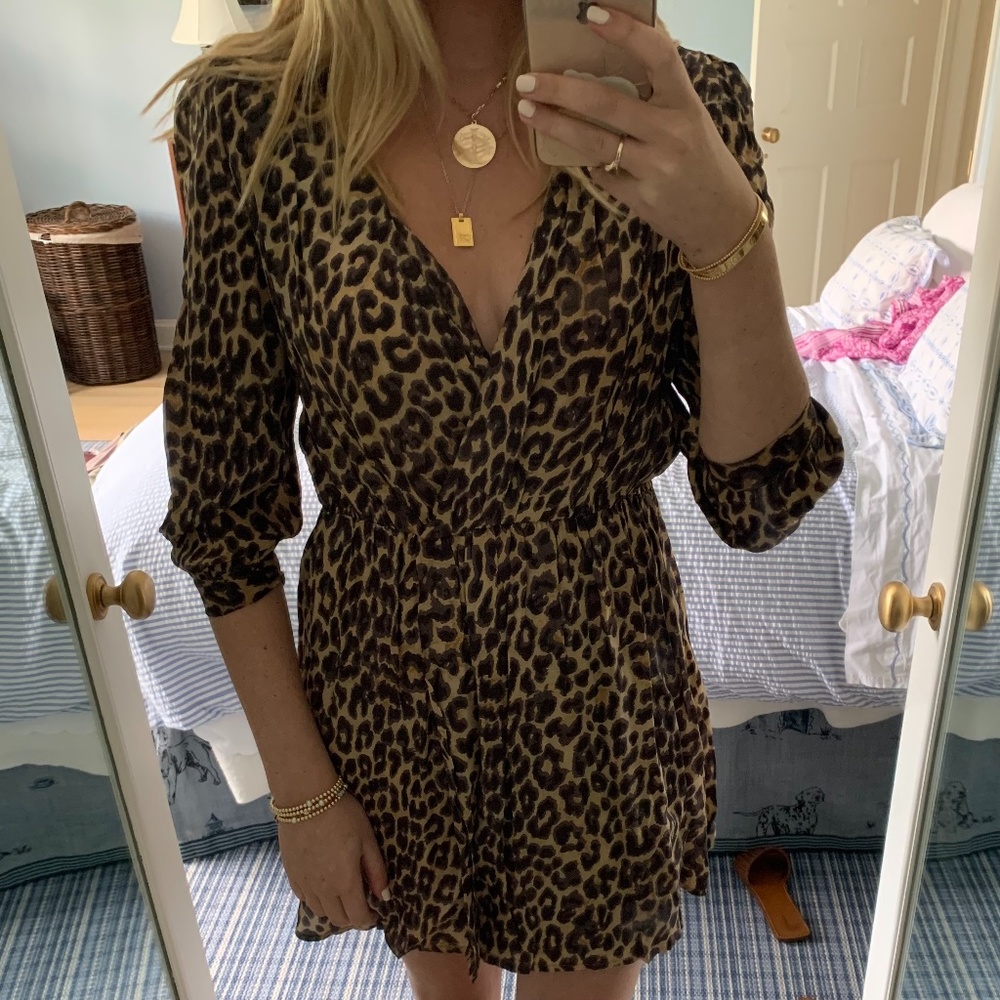 Mes Demoiselles Leopard Print Dress Size 36